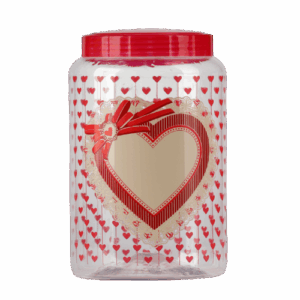 POTE DECORADO CORAÇAO 1,7 L – REF. 5027