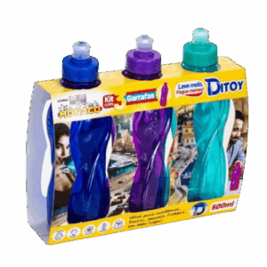 BOX MONACO PREMIUM 500ML SQZ - 3 PCS  – REF. 6017