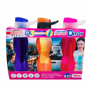 BOX VIENA PREMIUM 700ML ALÇA - 3 PCS  – REF. 6173